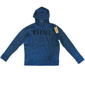 NWT NOBULL Women's Training Athletic Performance Hoodie Sweatshirt Blue Size S